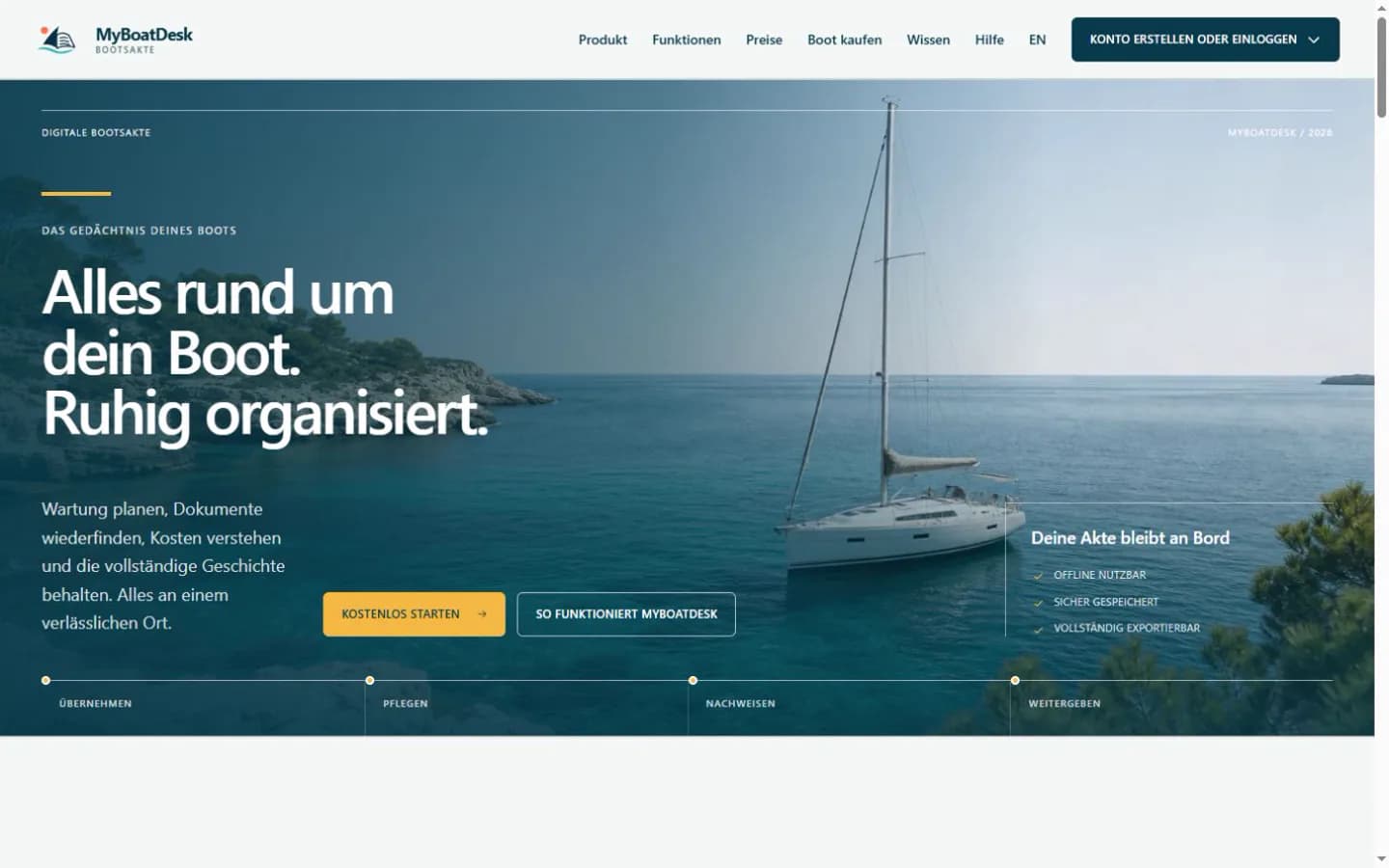 MyBoatDesk Startseite